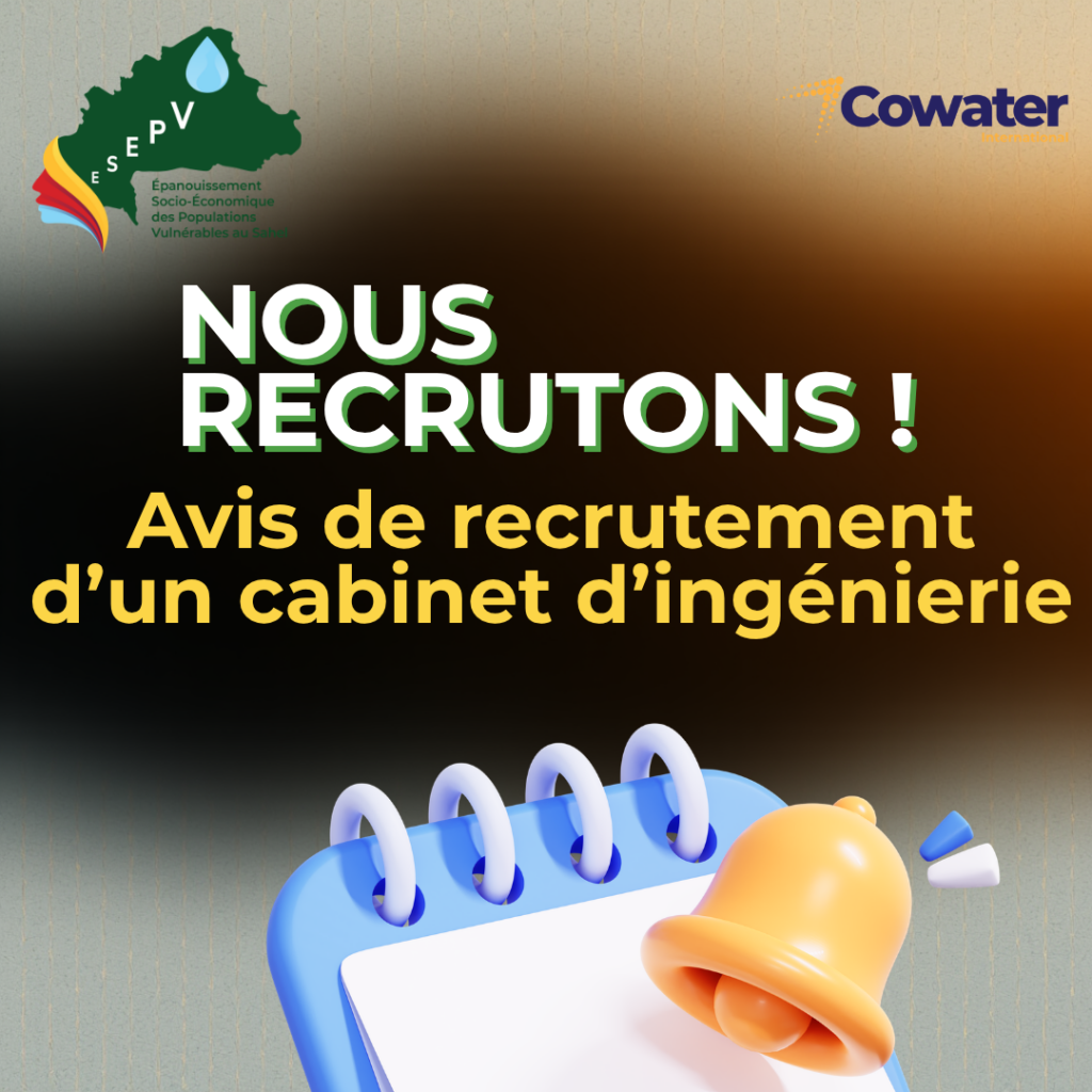 Avis de recrutement d’un cabinet d’ingénierie